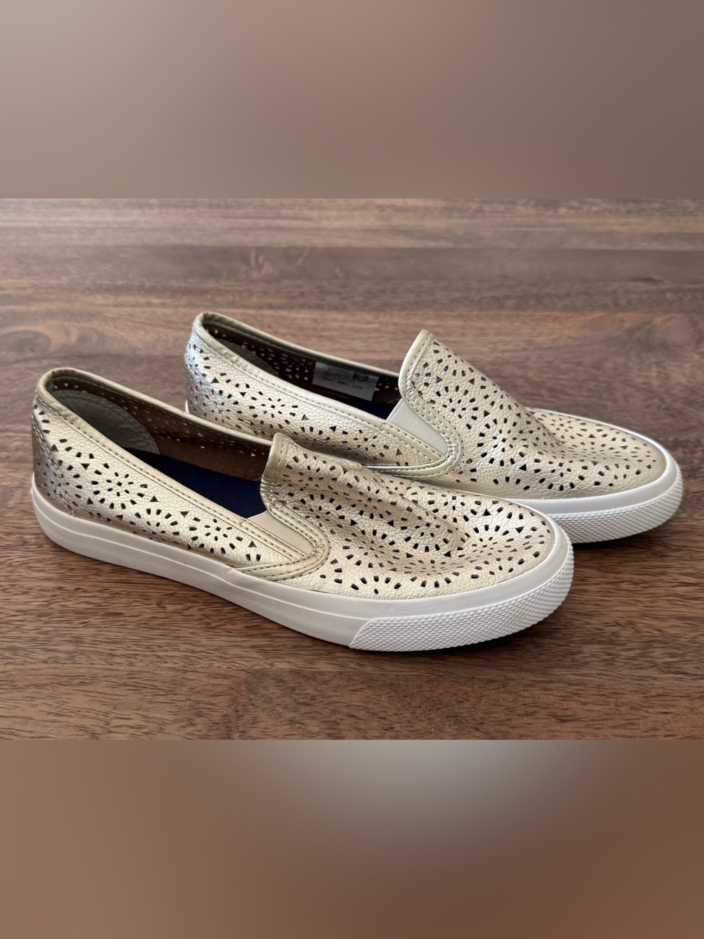 Sperry Top Siders Gold Size: 7.5